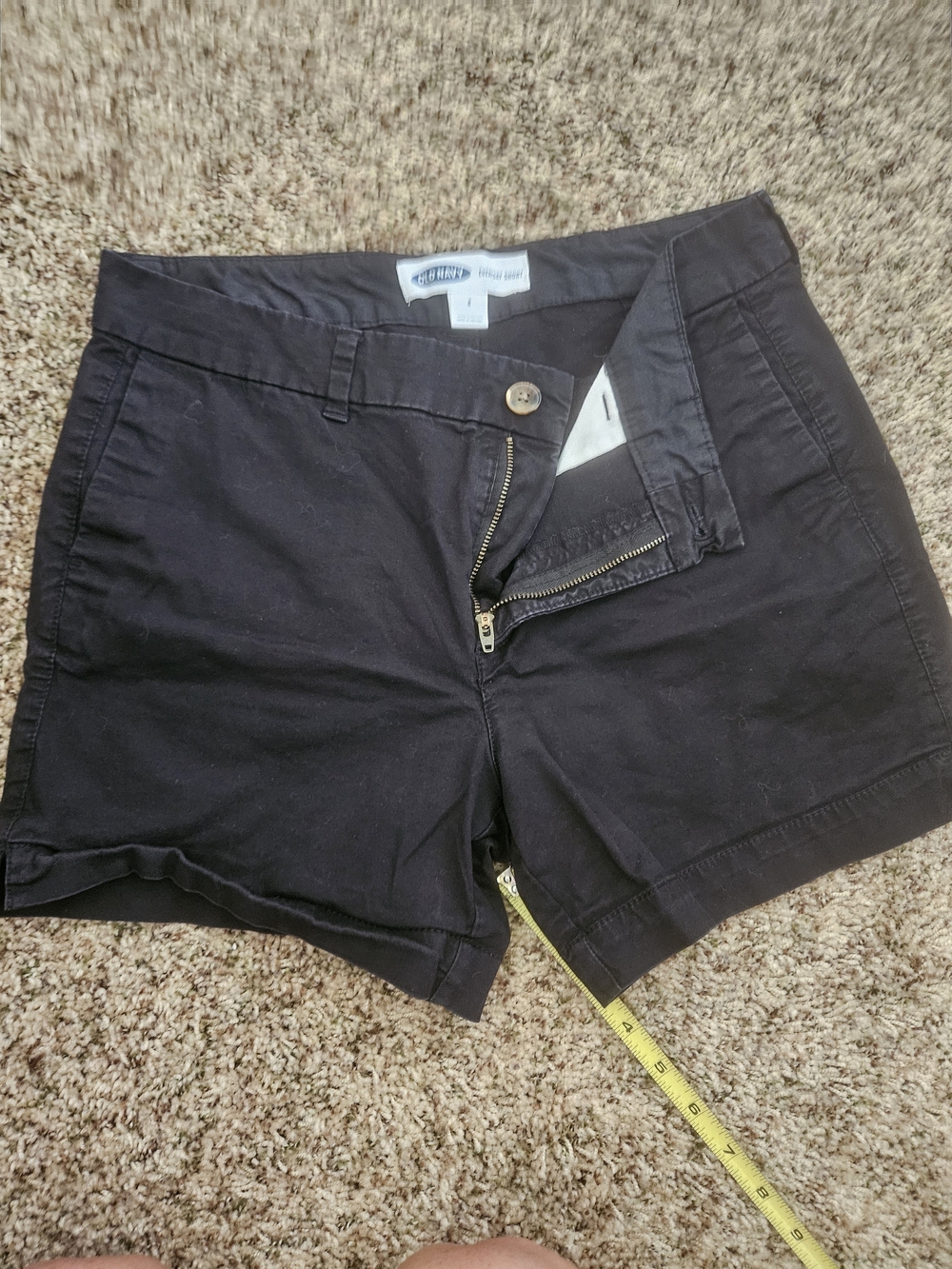 Old Navy Black Women's Casual Cotton-Blend Shorts